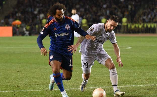 Marcelo no podrá seguir disputando la Europa League con Olympiacos. AFP