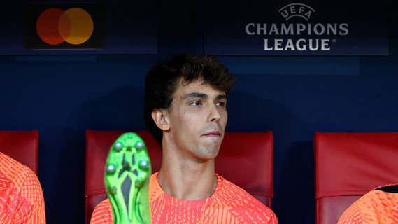 Joao Félix, en el banquillo contra el Brujas. /GETTY