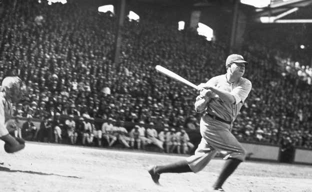 Babe Ruth, una leyenda del béisbol. GETTY