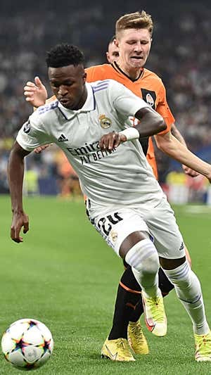 Vinicius durante un partido de Champions con el Real Madrid |  GETTY IMAGES