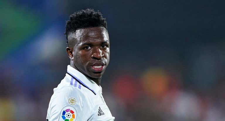Vinicius en el partido de LaLiga contra el Getafe CF.