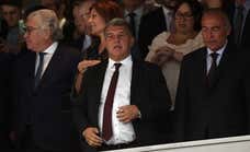 Laporta bajó a vestuarios y pidió explicaciones al árbitro tras el Clásico