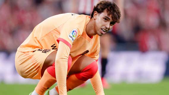 Joao Félix durante el partido que enfrentó a Athletic Club y Atlético de Madrid /GETTY IMAGES
