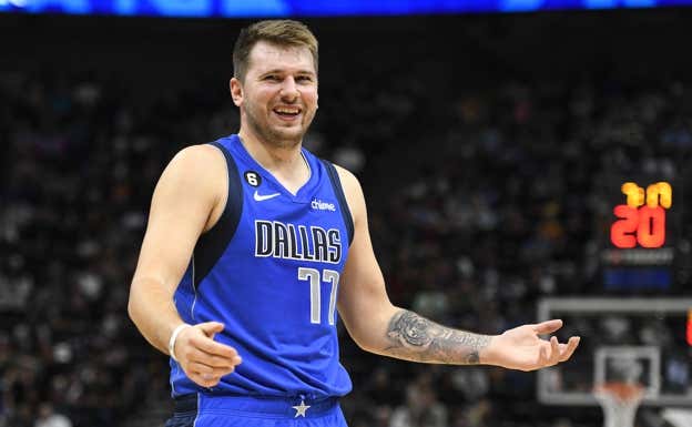 Luka Doncic, durante un partido de pretemporada.  GETTY IMAGES