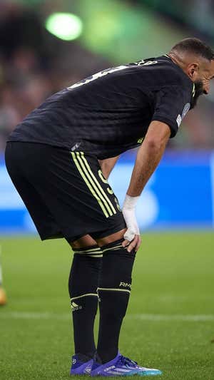 Benzema, lesionado. GETTY