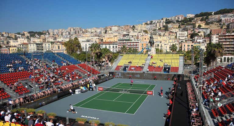 Pista central del torneo de Nápoles