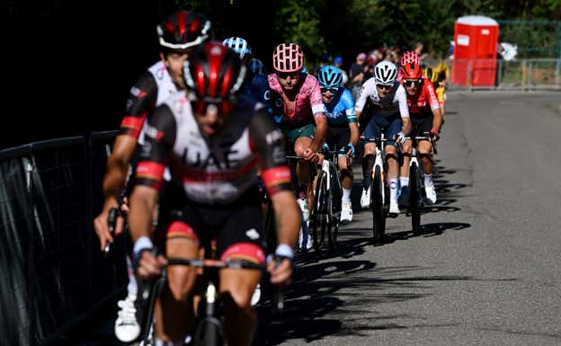 Mark Padun, durante el Giro dell'Emilia.  GETTY IMAGES