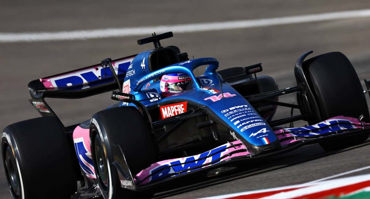 Fernando Alonso durante la disputa del Gran Premio de Estados Unidos. /GETTY IMAGES