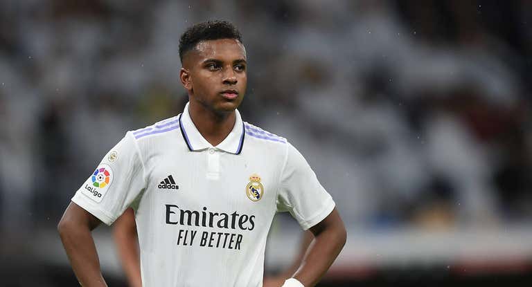 Rodrygo durante un partido