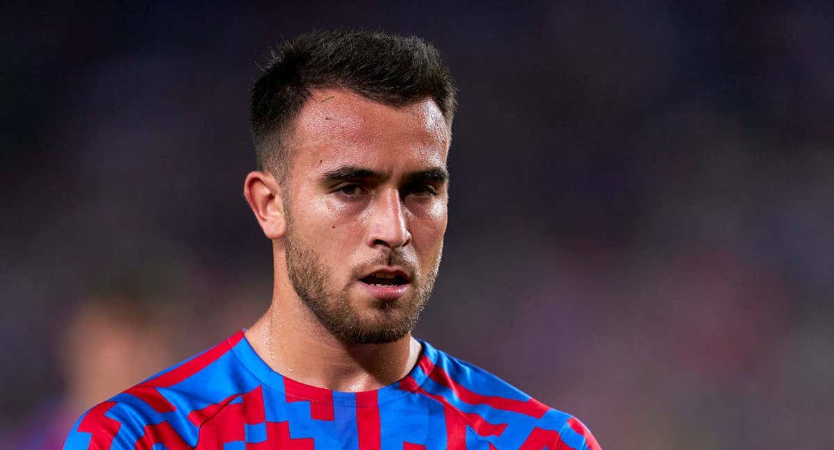 Eric García en un partido con el Barça.