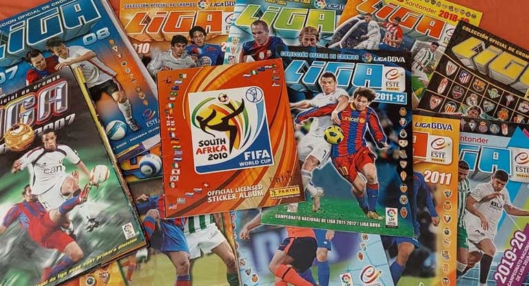 Algunas de las colecciones de cromos de los últimos años.