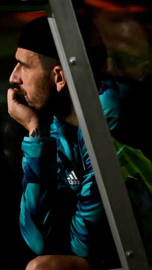 Bonucci, tras ser sustituido en el partido ante el Benfica |  GETTY IMAGES
