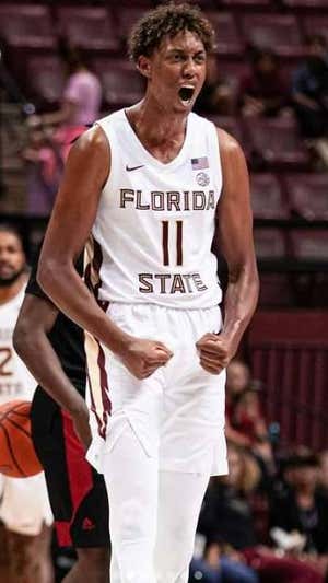 Baba Miller en un partido de preparación de Florida State. INSTAGRAM