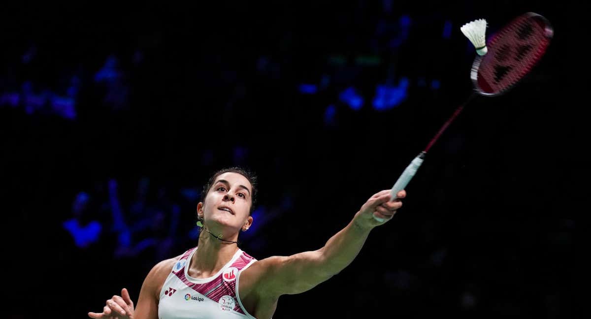 Carolina Marín, durante el último Abierto de Dinamarca de bádminton. /Shi Tang/Getty Images