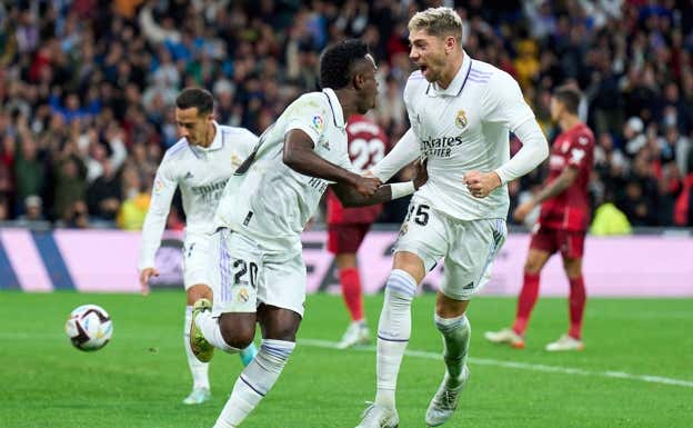 Vinícius y Valverde han dado un paso al frente sin Benzema.  GETTY