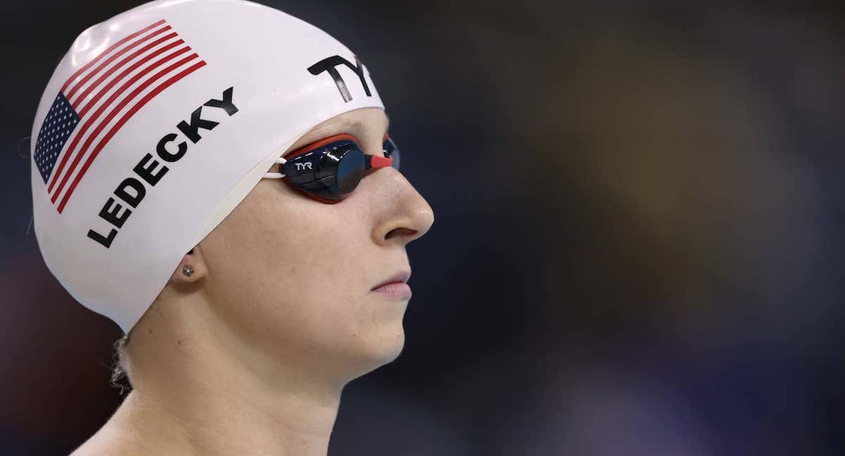 Katie Ledecky, ayer. /GETTY