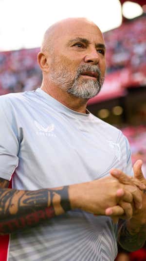 Jorge Sampaoli, en un partido del Sevilla. Getty