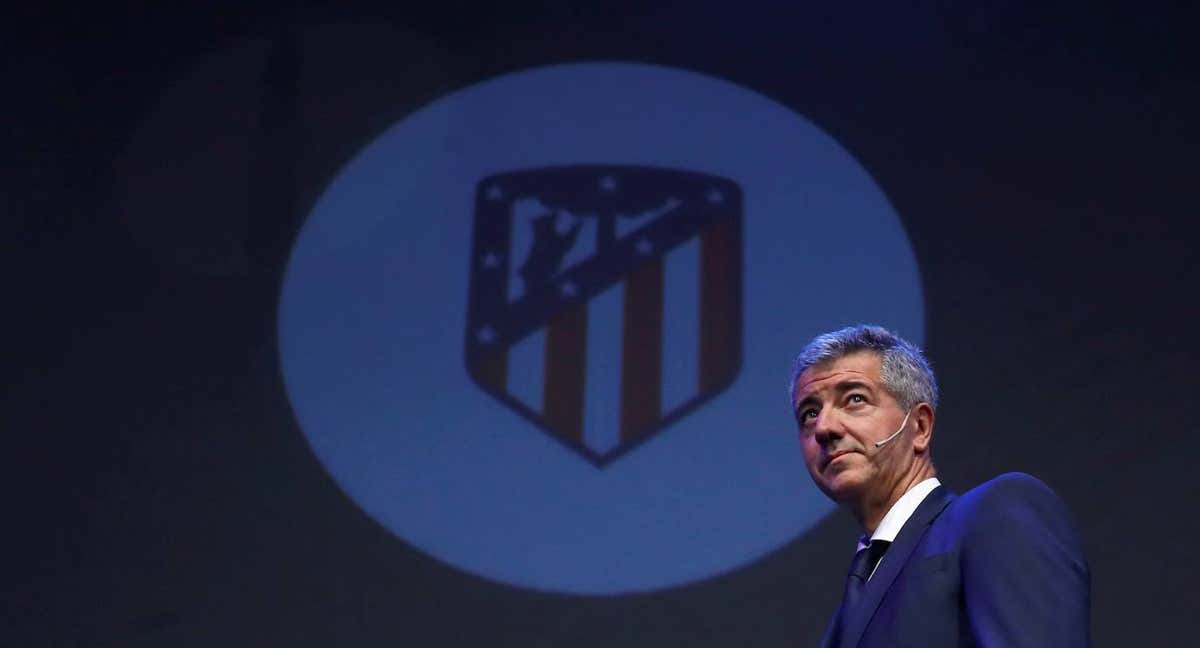 Gil Marín durante un acto del Atlético de Madrid