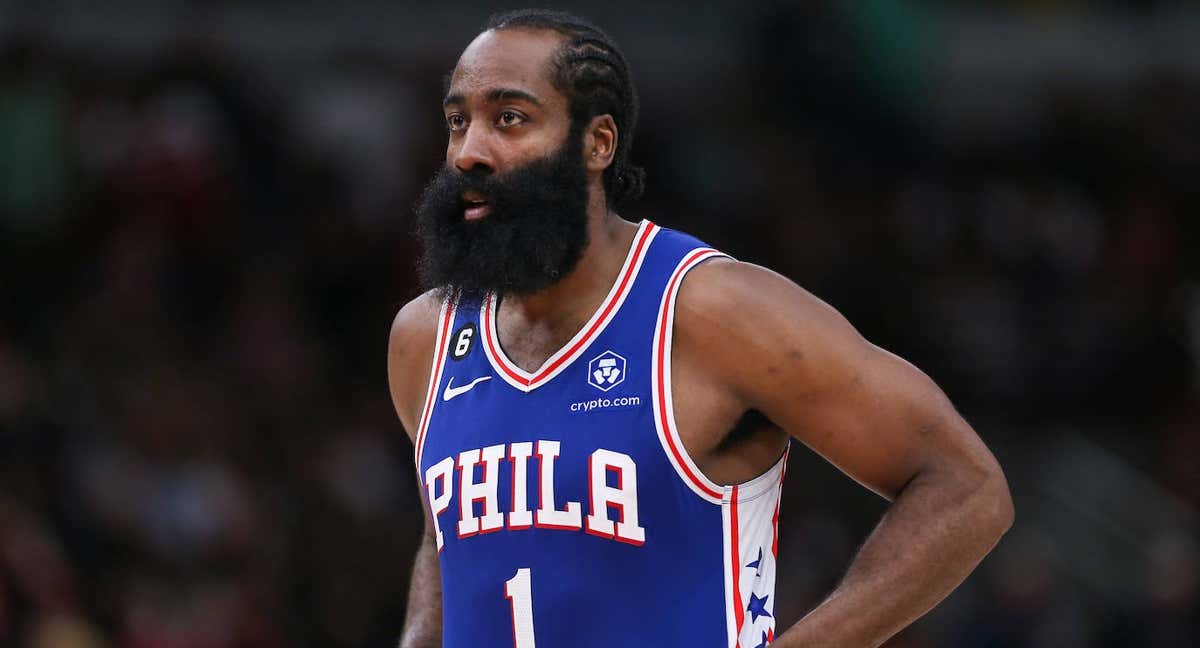 Harden, en un partido de los Sixers.