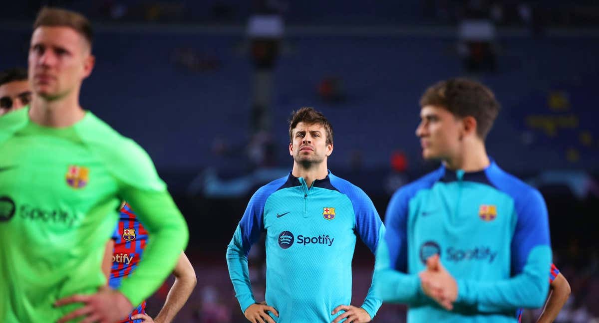 Piqué, el día de la eliminación ante el Bayern.