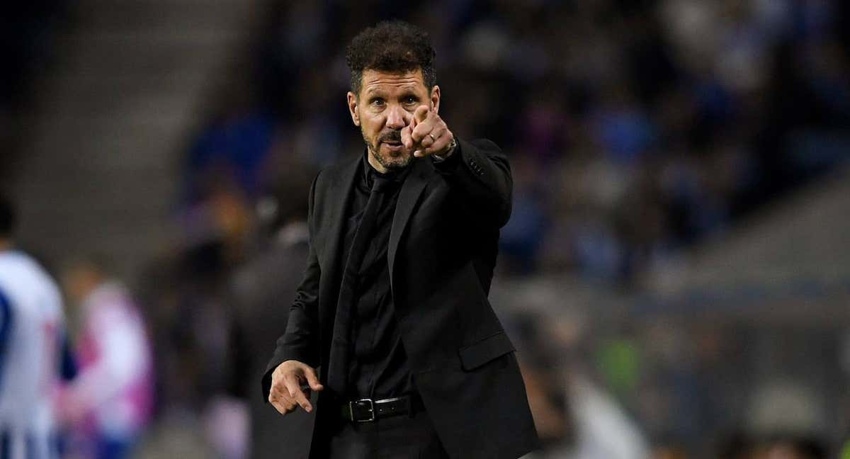 Simeone durante un encuentro |