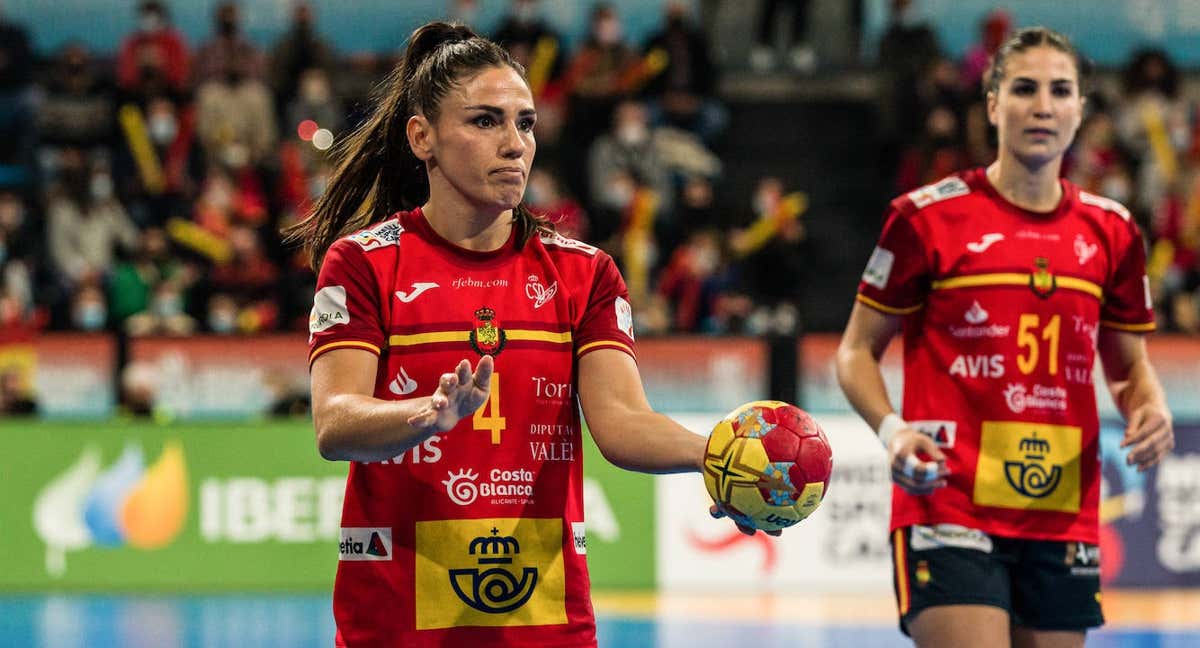 Carmen Martín, en un partido de la pasada Copa del Mundo de 2021. /JAVIER BORREGO / GETTY IMAGES