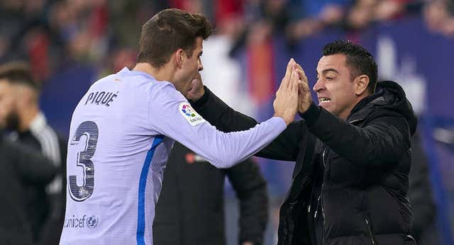 Xavi arropa a Piqué: «Viví lo mismo, es una situación difícil porque te sientes menos útil»
