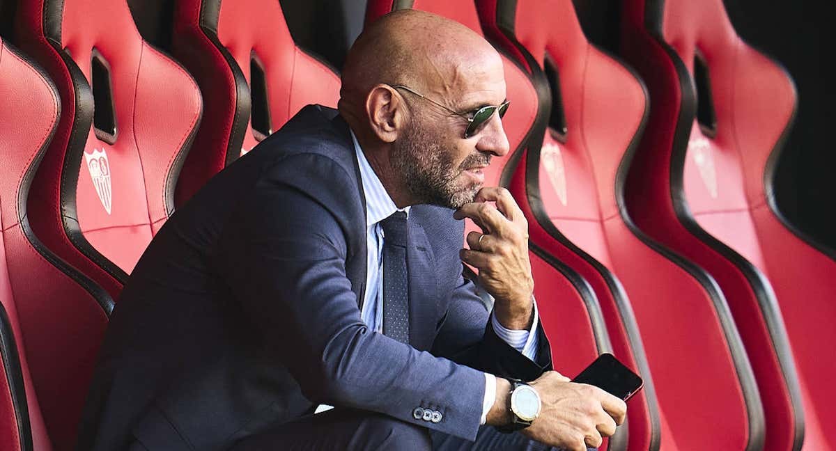 Monchi, en un partido reciente del Sevilla.