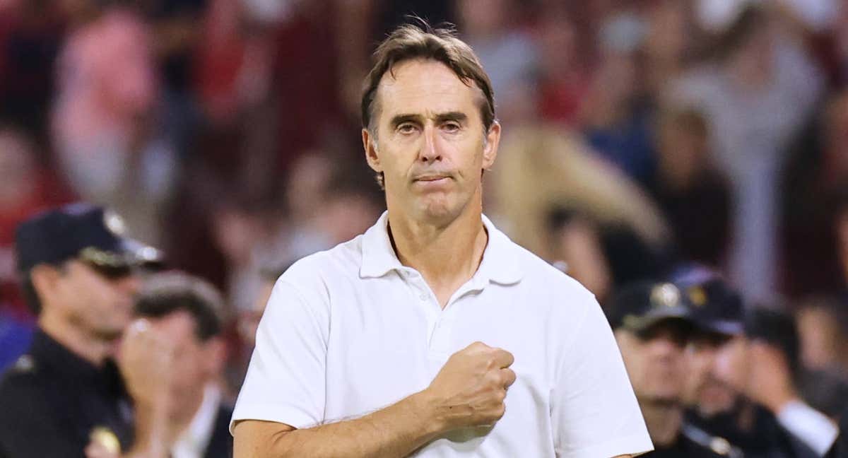 Julen Lopetegui, en un partido con el Sevilla./GETTY