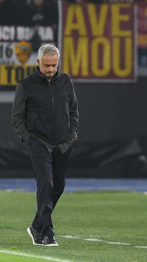 A Mourinho se le escapó el derbi contra la Lazio. GETTY