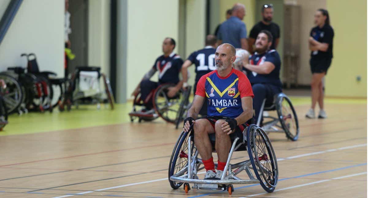 David Berty jugando para España.