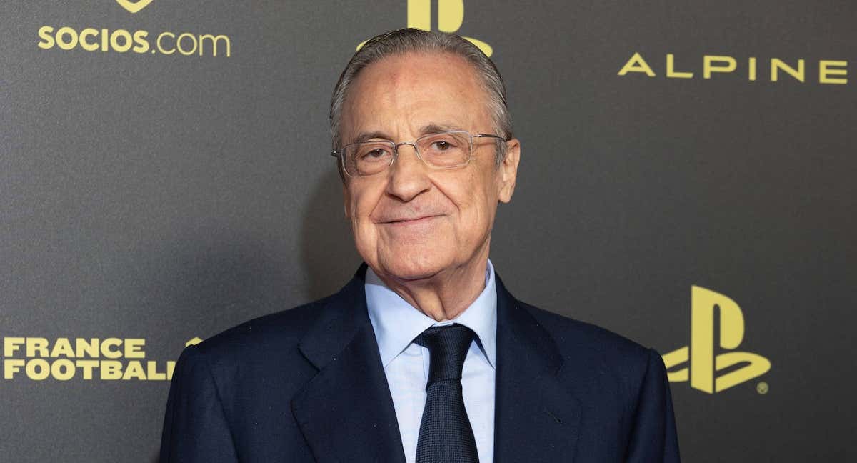 Florentino Pérez, en la gala del Balón de Oro./GETTY