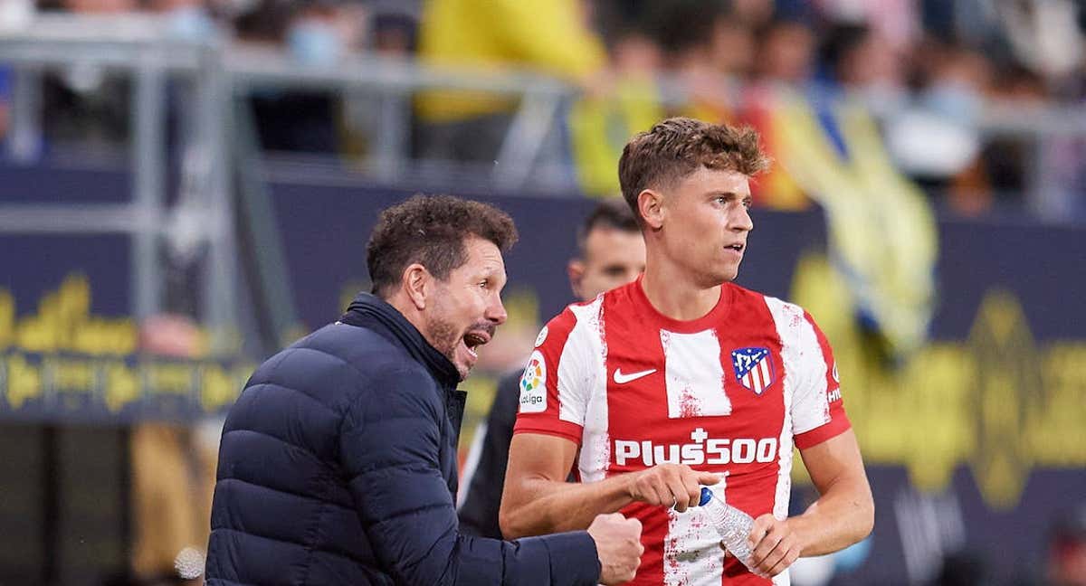 Llorente y Simeone, en un partido del Atlético./GETTY