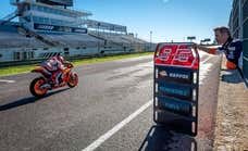 El estreno de Márquez en el Jarama, con combustible renovable de cara al futuro