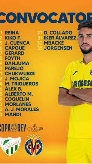 La convocatoria del Villarreal  Getty