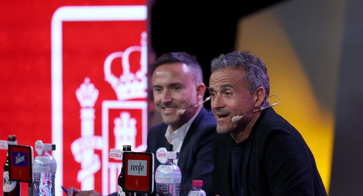Luis Enrique durante la rueda de prensa tras dar la lista de España para el Mundial de Catar.