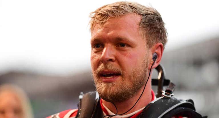 Kevin Magnussen, tras asegurarse su primera pole position en F1 en Brasil.