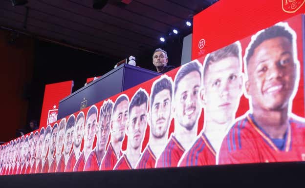 Luis Enrique el día de la lista de convocados.  EFE