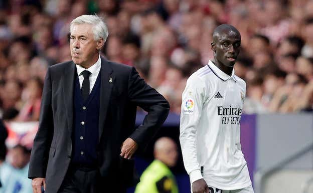 Ancelotti y Mendy. Getty