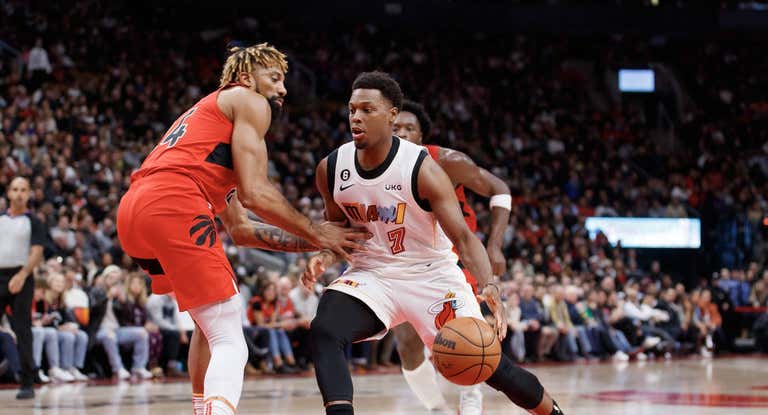 Kyle Lowry, ante los Toronto Raptors.