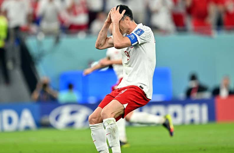 Lewandowski se queda seco en los mundiales