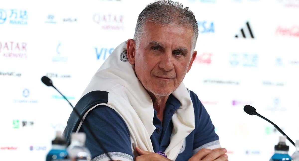 Carlos Queiroz, en la conferencia de Prensa previa al partido de Gales. /REUTERS