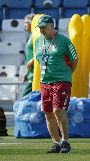 Gerardo Martino, en el entrenamiento de este viernes. Efe