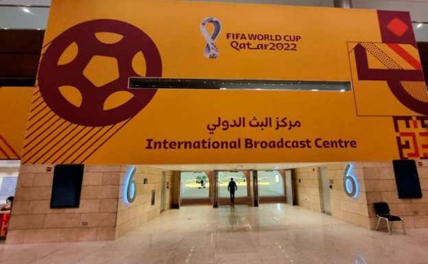 Centro de prensa en el Mundial de Catar.  GETTY