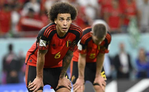 Axel Witsel, durante el Bélgica-Marruecos. Getty