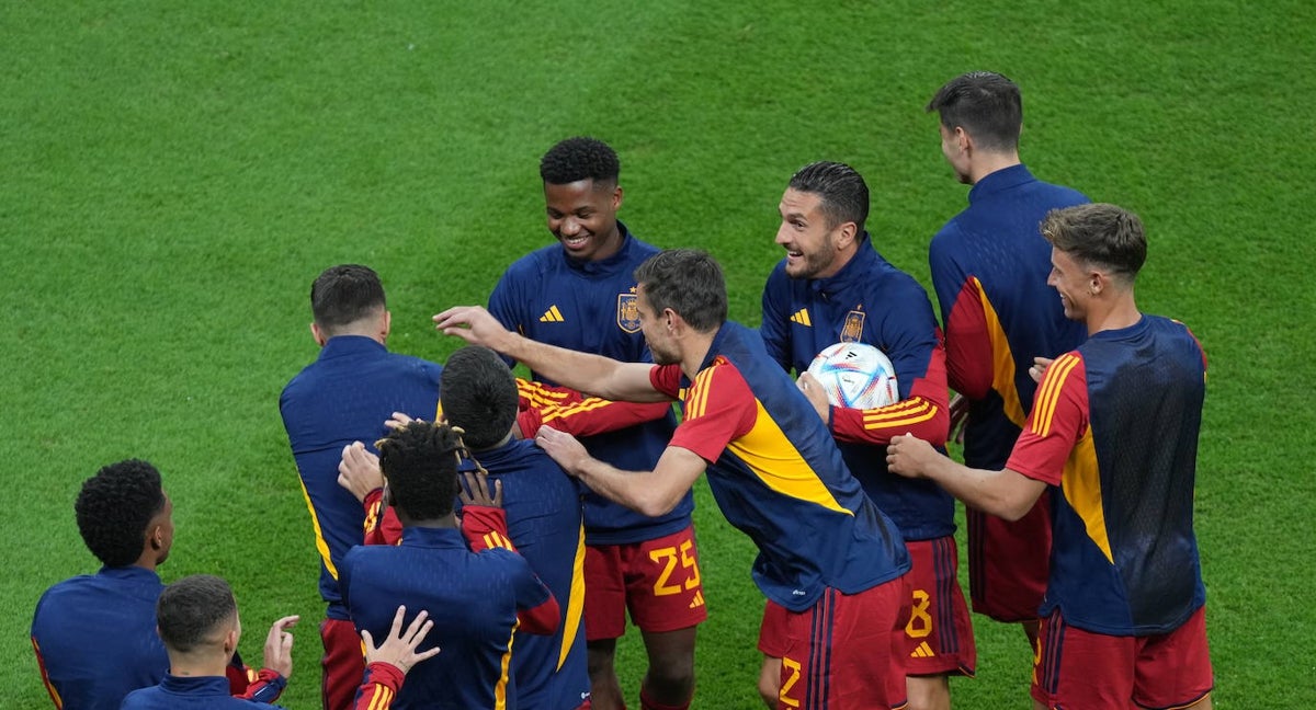 Ansu, durante el España-Alemania.