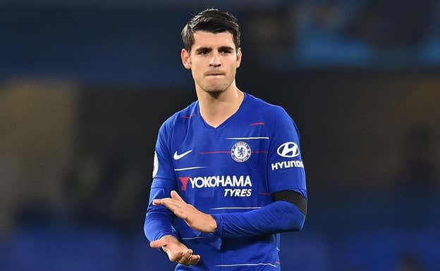 Álvaro Morata, con el Chelsea. AFP