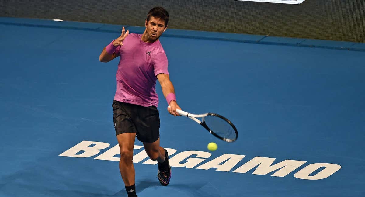 Fernando Verdasco, durante el Challenger de Bérgamo de principios de noviembre.