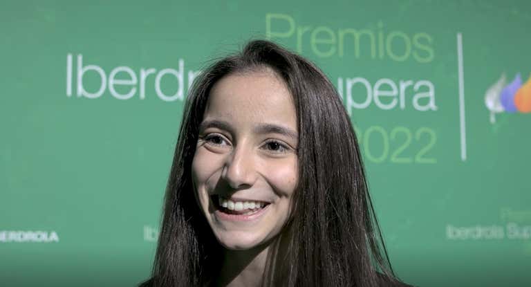 Adriana Cerezo, en los premios Iberdrola SUPERA.