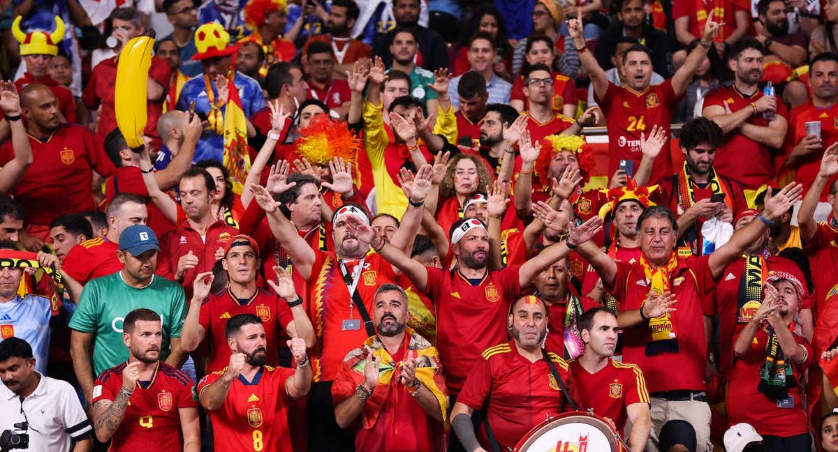 La afición de España celebró el gol de Havertz que dio la tranquilidad a la Selección.